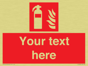 Custom Fire extinguisher Sign